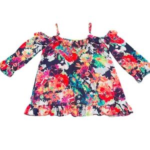 🔥🖤12PM by Mon Ami cold shoulder shirt size M. Beautiful and colorful - NICE!